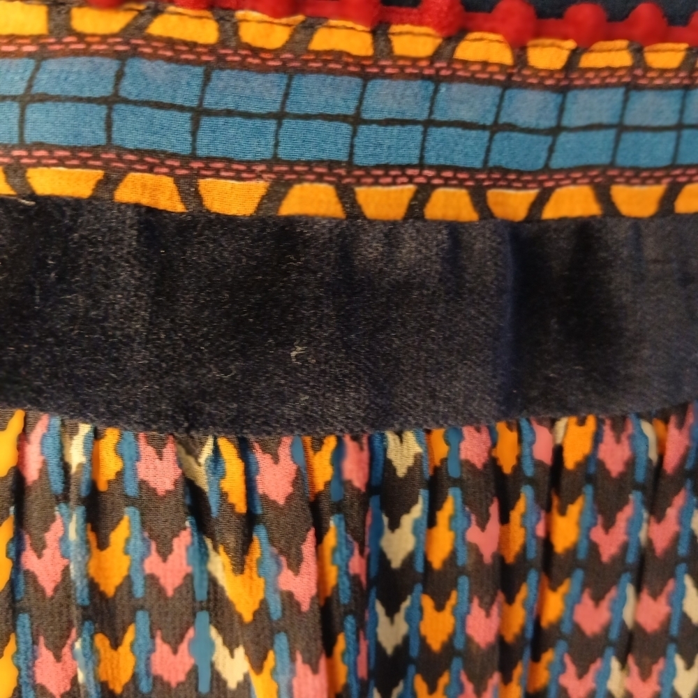 Talitha Multicolor Patterned Blouse with Tie Waist - Picture 6 of 9